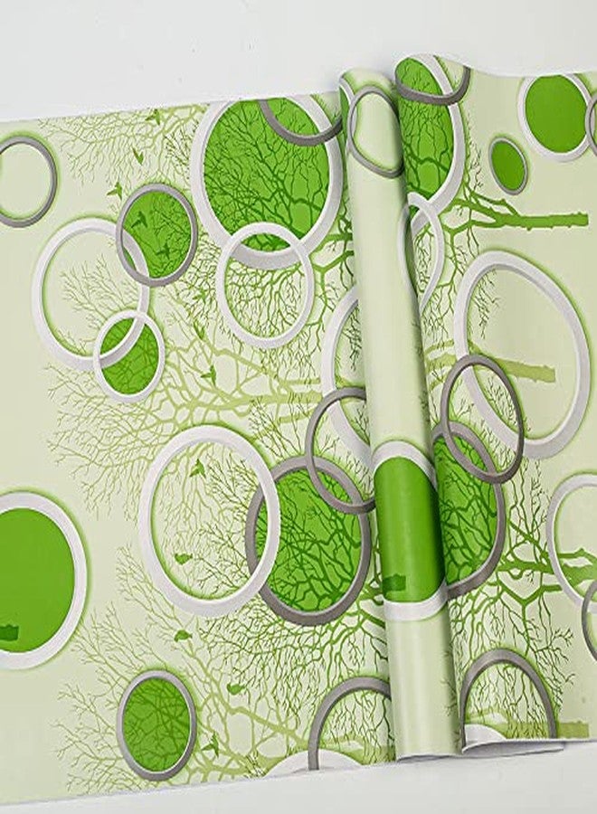 ANNACREATIONS Self Adhesive Wallpaper Waterproof Vinyl Stickers PVC Wall Papers (18''inches x 120'' inches) (Circle Green) - Image 4